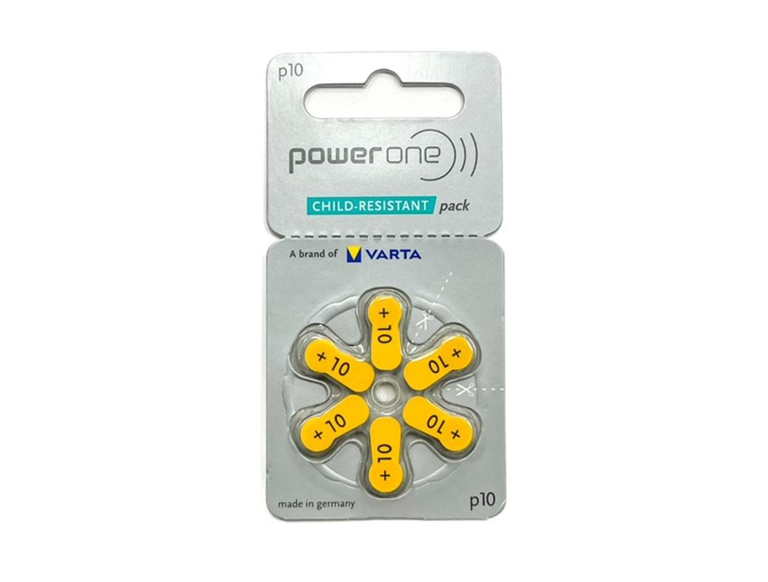 Power One Size 10 Hearing Aid Batteries - 60 Cells