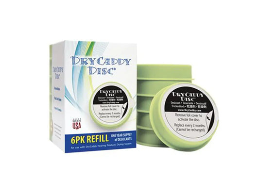 Dry Caddy Hearing Aid Dehumidifier Replacement Disks (6 Pack)